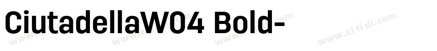 CiutadellaW04 Bold字体转换